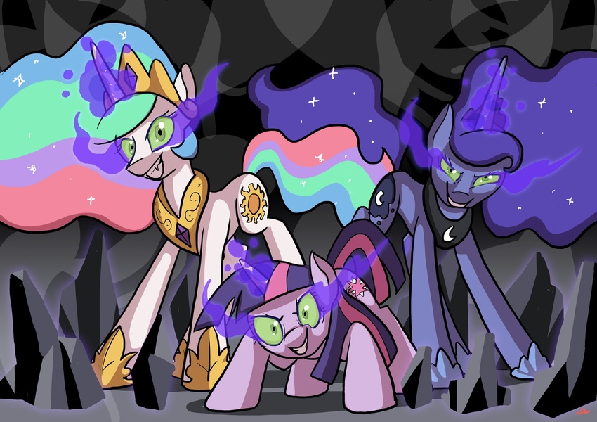 Image - Twilight Sparkle, Princess Celestia and Princess 