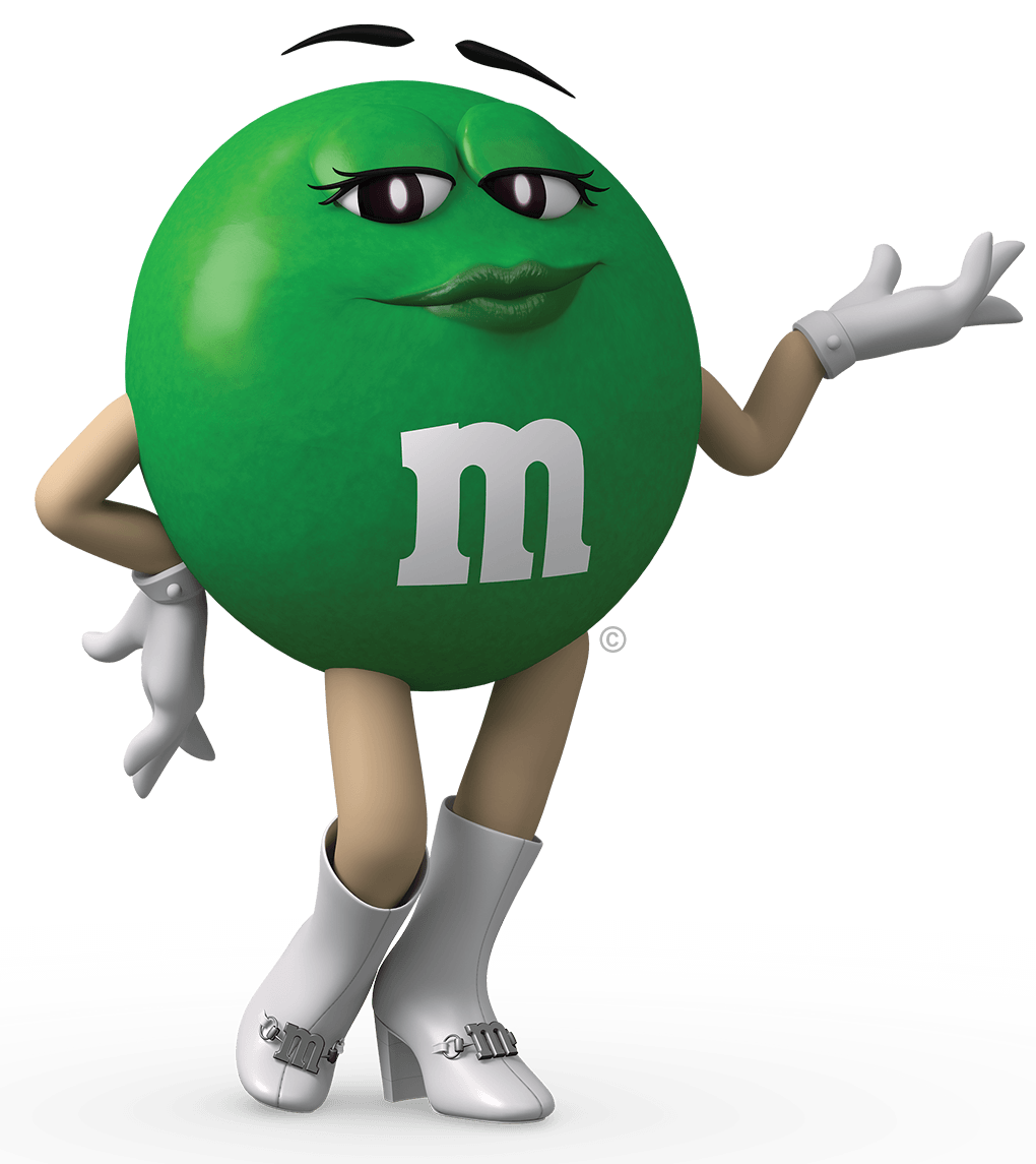 Ms. Green/History and appearances | M&M'S Wiki | Fandom