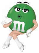 green m&m doll