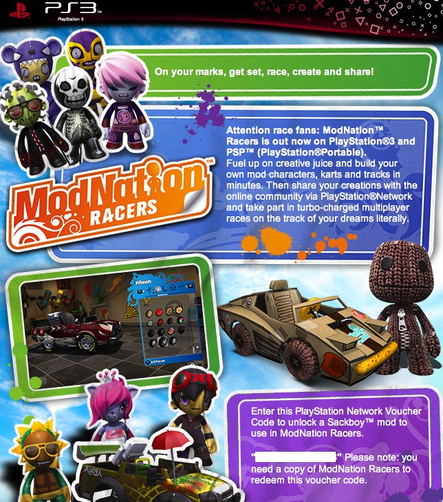 sackboy modnation racers wiki fandom powered by wikia