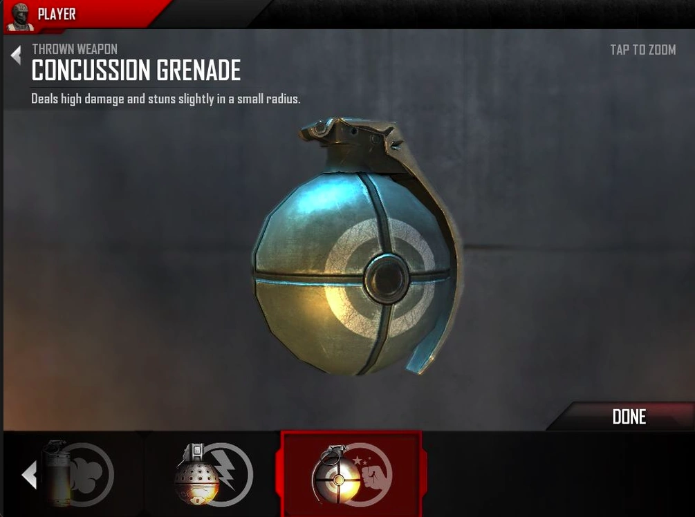 Concussion grenade Modern Combat Wiki FANDOM powered by Wikia