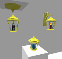 Golden Lantern Fixtures