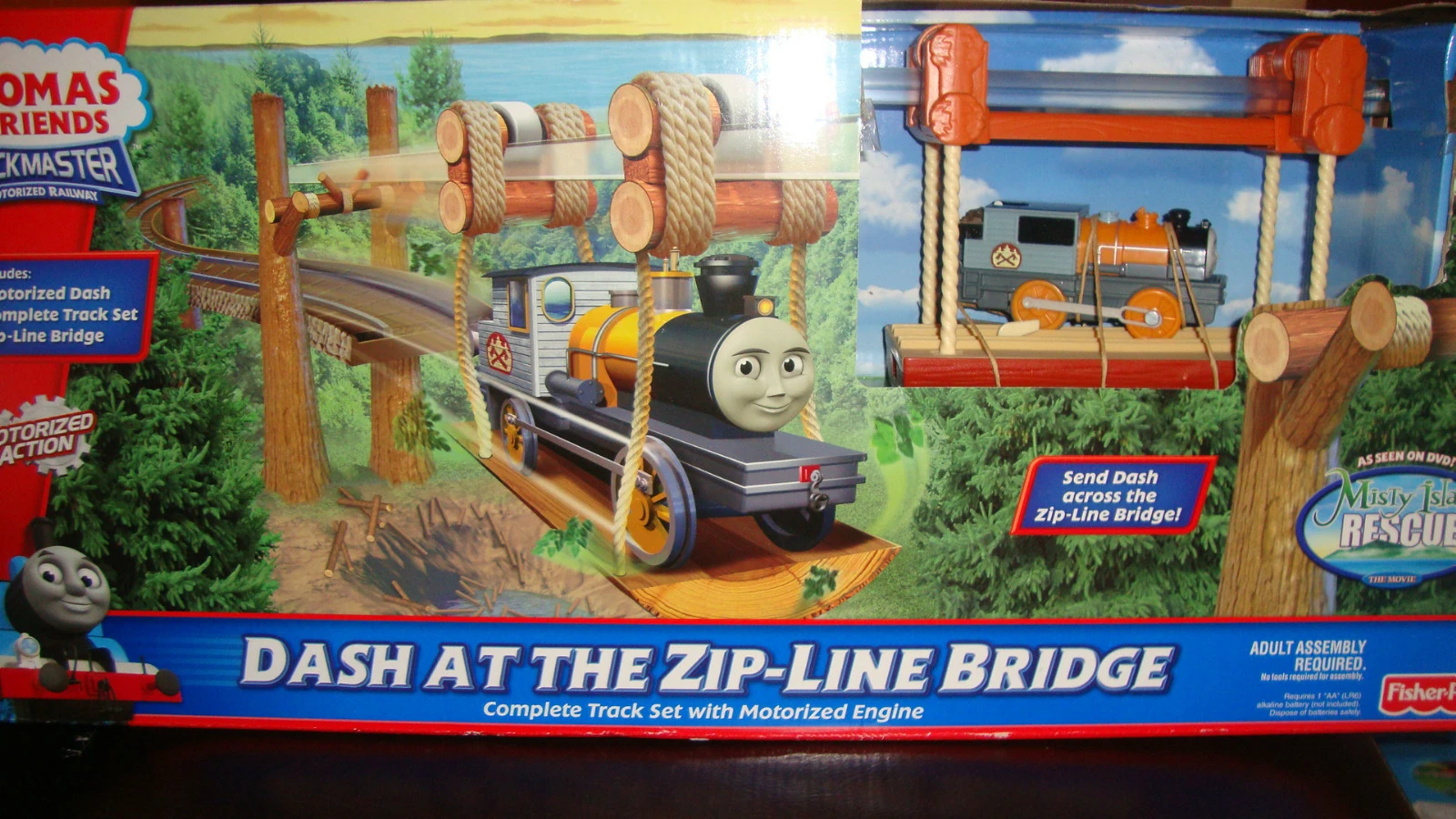 DASH AT THE ZIPLINE BRIDGE TRACKMASTER SET Mom1_st TrackMaster Wiki