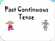 Past continuous