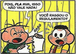 Cebolinha rasga o estatuto do Clubinho
