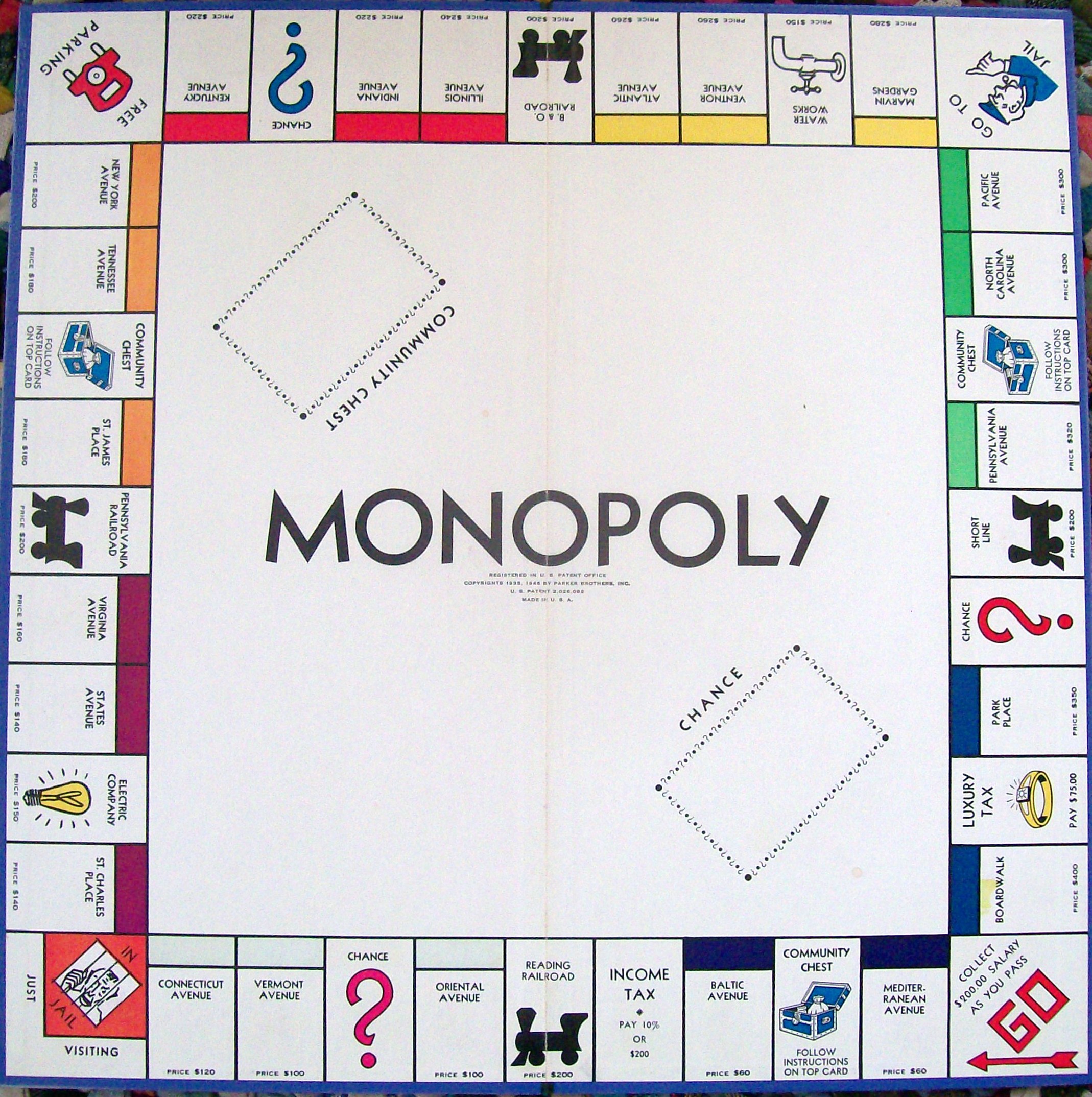 monopoly original board