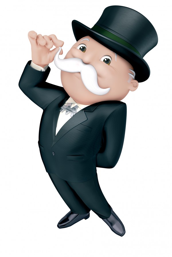 does monopoly man have a monocle
