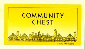 community chest cards from monopoly