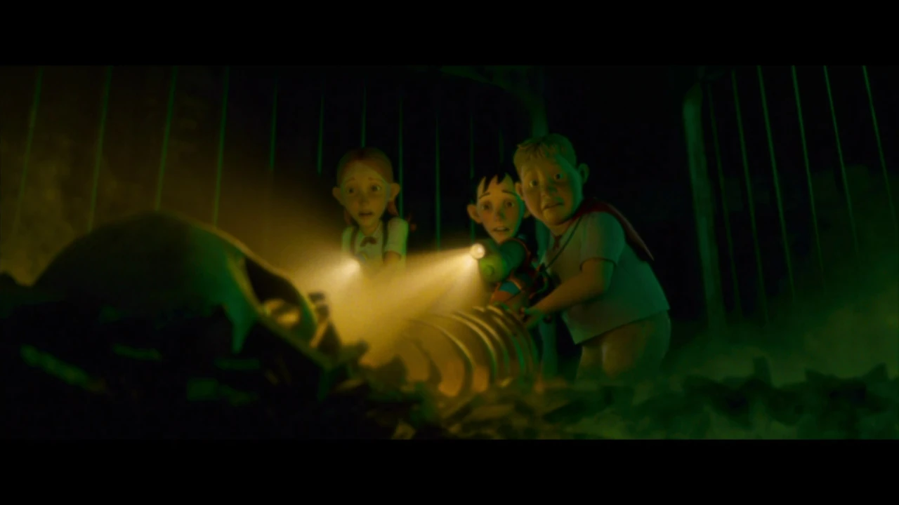 Image Monster House DJ, Chowder, & Jenny finding Constance's skeleton