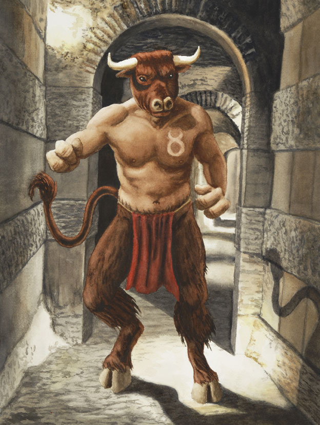 Image result for greek minotaur