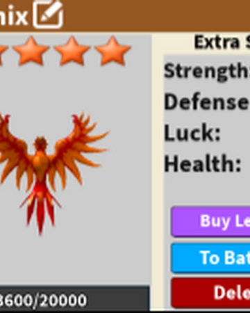 Phoenix Monster Battle Wiki Fandom - monster battle codes roblox wiki