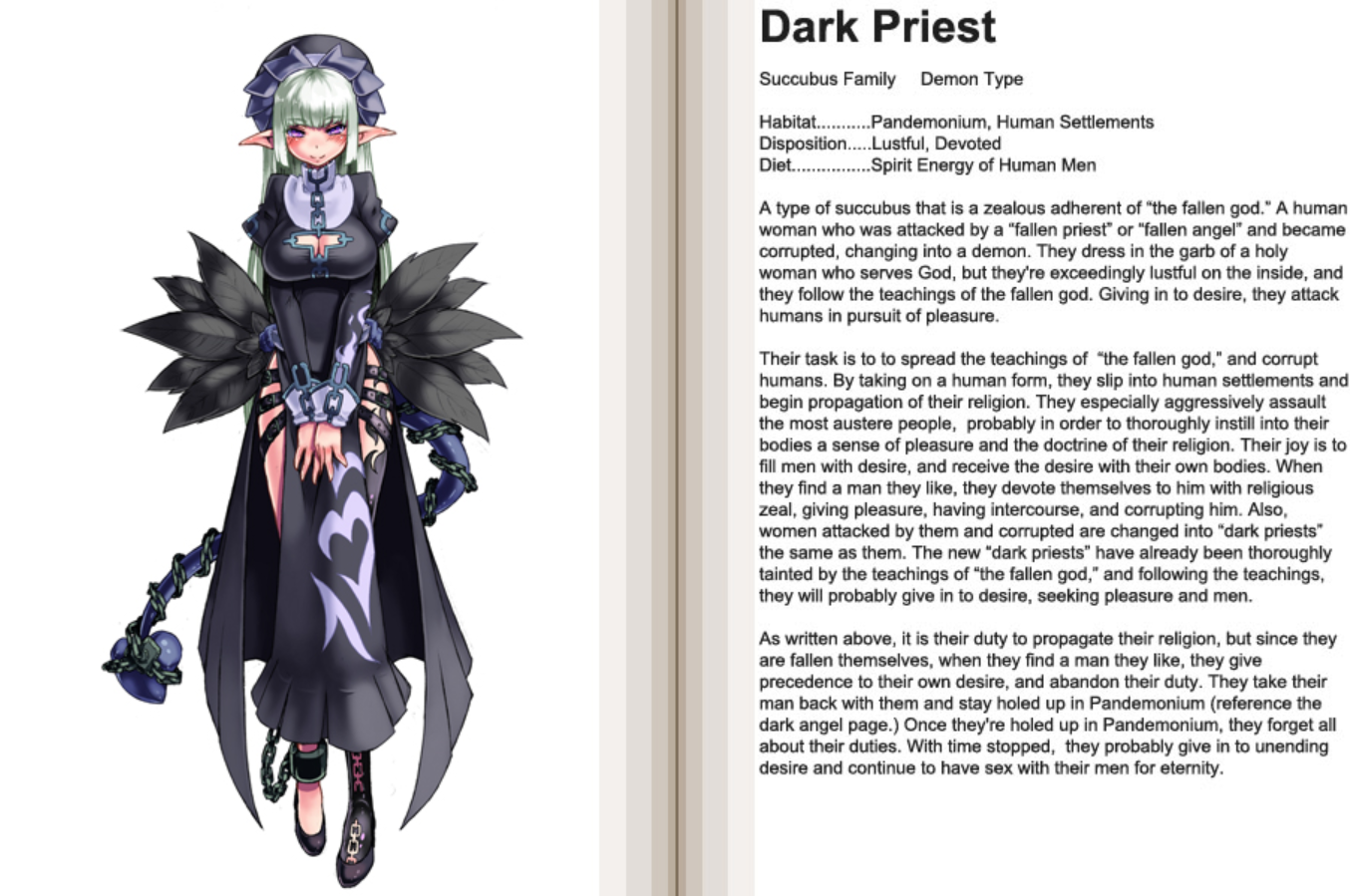 Image Dark Priest Old Png Monster Girl Encyclopedia