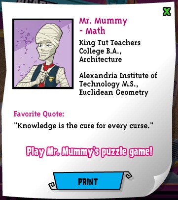 monster high teachers