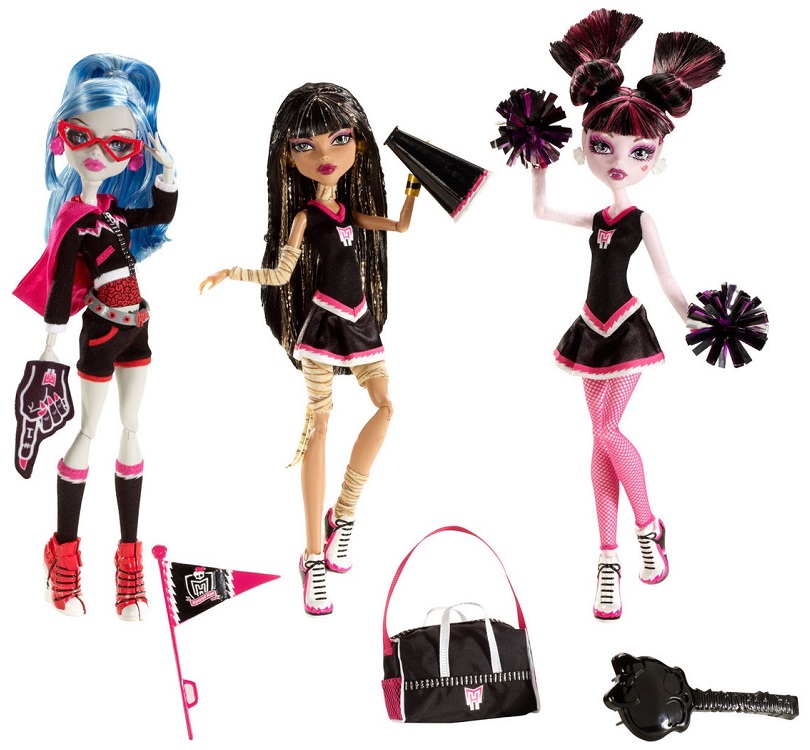 monster high fearleading dolls