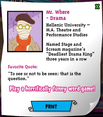 monster high teachers