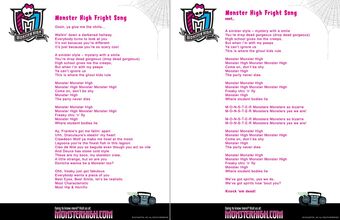 Fright Song Monster High Wiki Fandom