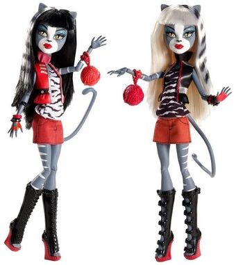 white cat monster high doll