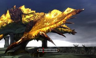 gold rathian statue
