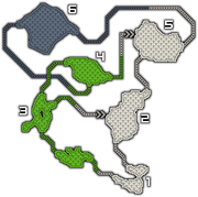 FrontierGen-Painted Waterfalls Map
