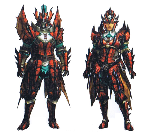 Rathalos X Armor (Blademaster) (MH4U) Monster Hunter