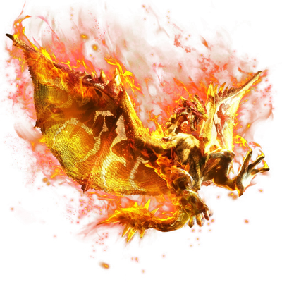 MHXR-Flame Rathalos Render 001