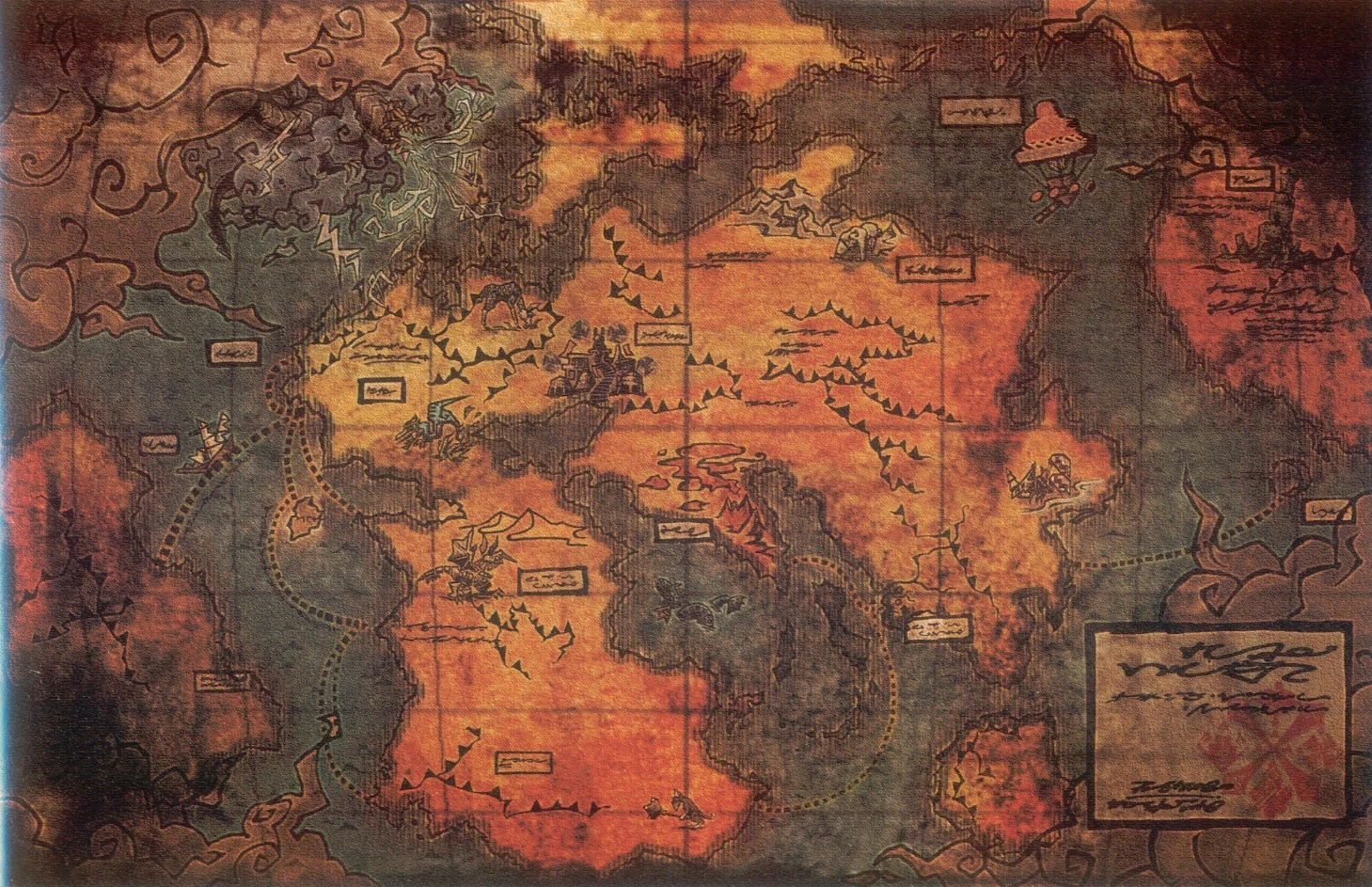 Карта мира хантер х хантер