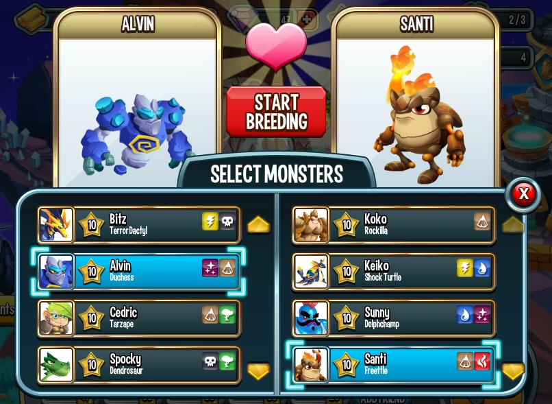 how to breed epics monster legends