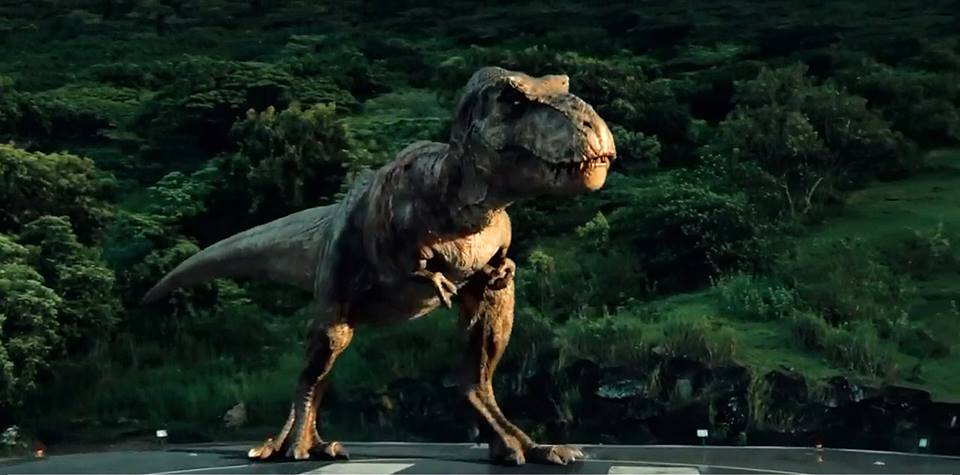 jurassic park t rex in the city