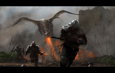 Dragon attack by AndreeWallin