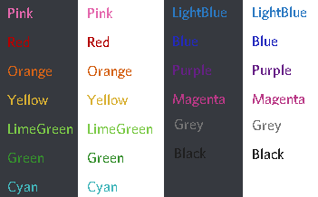 Cool Discord Name Colors