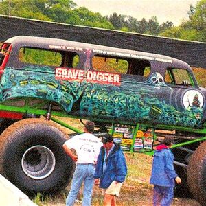 grave digger ride on truck