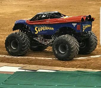 superman monster truck toy