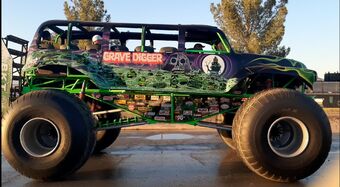 grave digger ride on truck