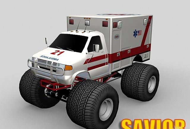 ambulance monster truck toy