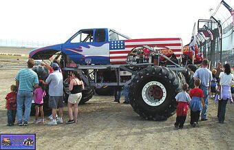 monster jam stars and stripes