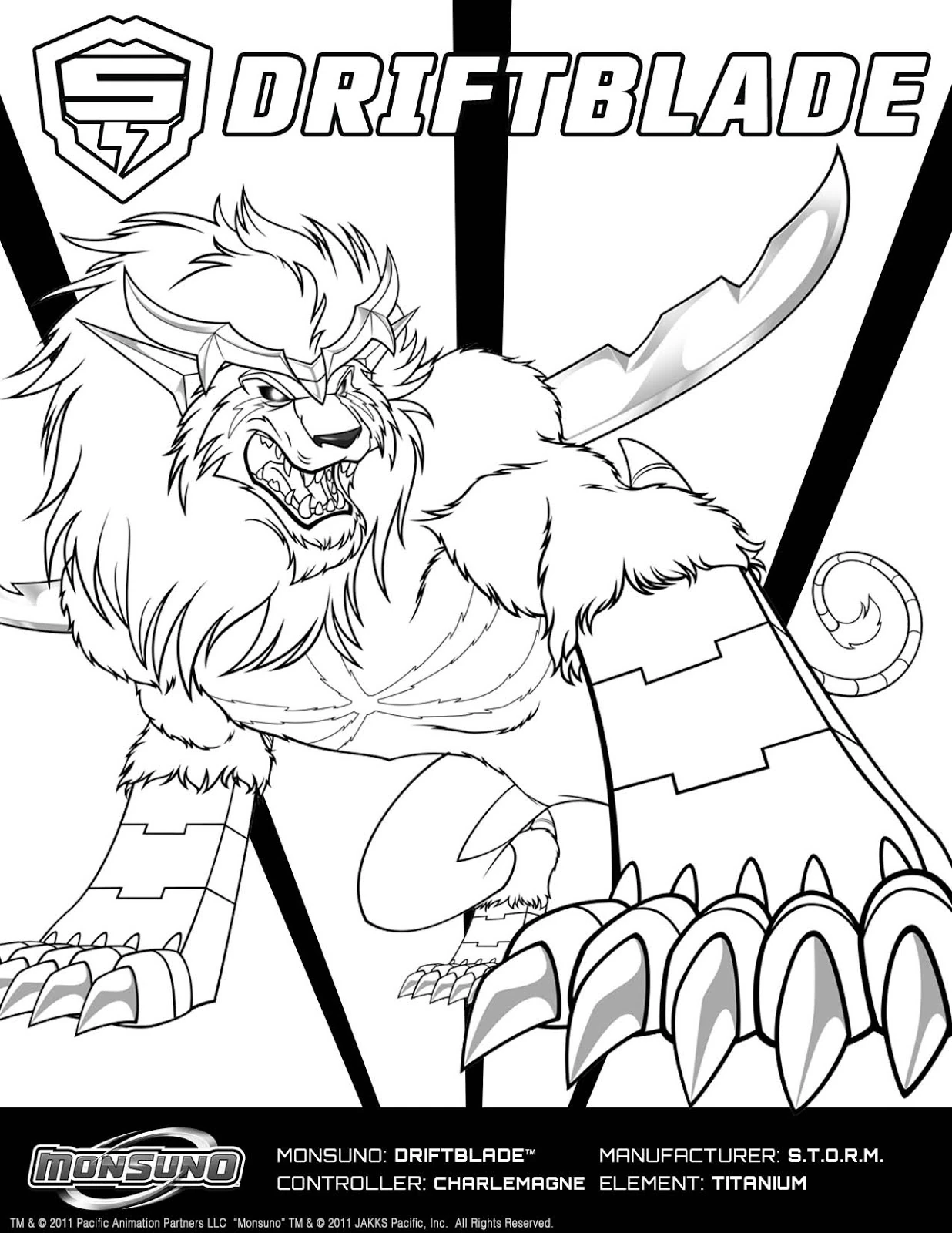 Image - Driftblade ColoringSheet.jpg | Monsuno Wiki | FANDOM powered by