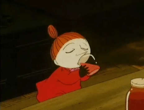 image little my drinking juice gif moomin wiki fandom powered