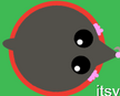 Red outline