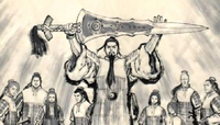 Torugaru and eight warriors