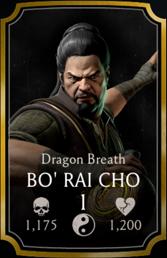 Bo Rai Cho Dragon Breath Mortal Kombat Mobile Wikia Fandom