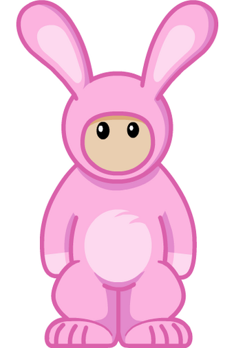 cuddly easter bunny