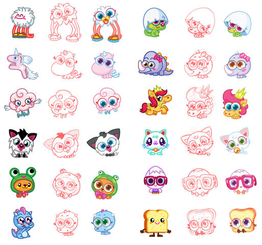 Image - Meelisselim Baby Moshlings sketches.jpg | Moshi Monsters Wiki ...