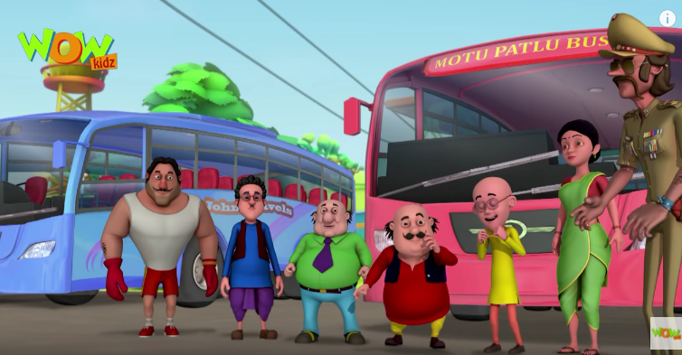 motu patlu ki bus