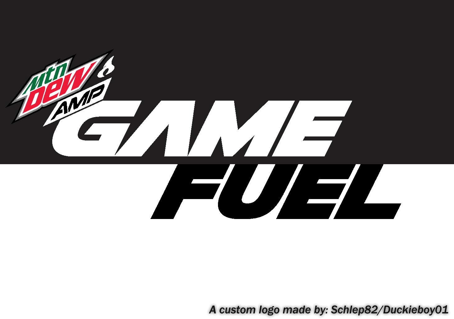 Image 2019 Custom Amp Game Fuel Charged White Logo.png Mountain Dew