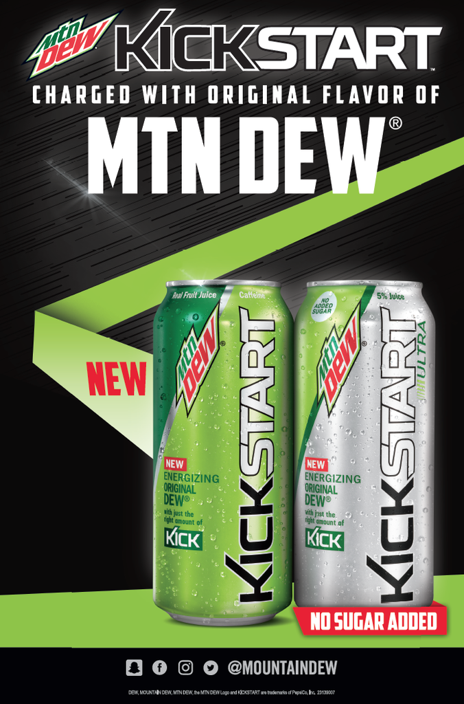 mountain dew kickstart new flavors