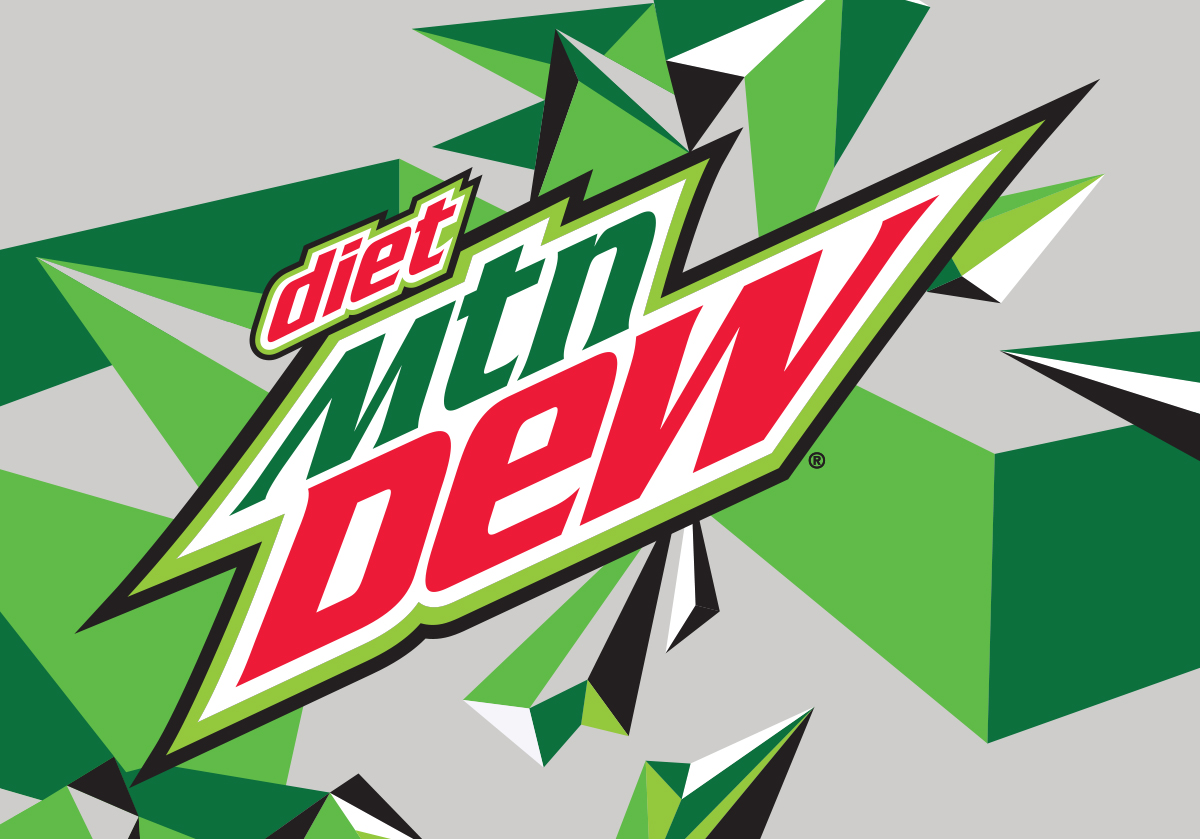 nutrition label for diet mountain dew code red
