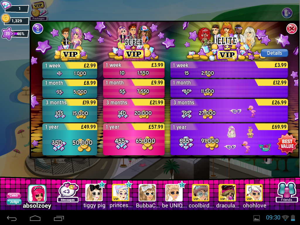 list of vip msp accounts