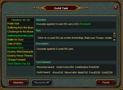 Guild tasks