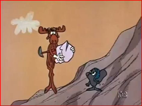 MyndaniÃ°urstaÃ°a fyrir upsidaisium rocky and bullwinkle
