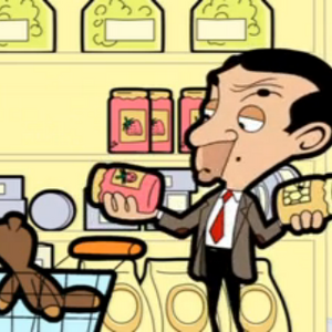 Mr Bean Cartoon Pizza Delivery